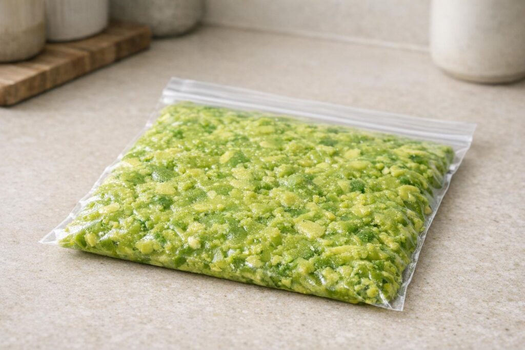 Purée d’avocat à congeler pour éviter le gaspillage