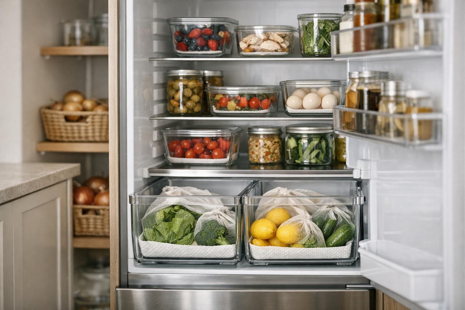 Conserver fruits et légumes plus longtemps : frigo et garde-manger organisés par zones