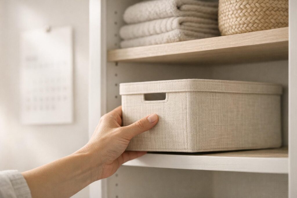 Routine simple pour garder l’armoire à pharmacie rangée