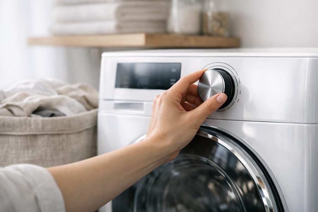 choisir un programme délicat pour respecter l’étiquette d’un vêtement