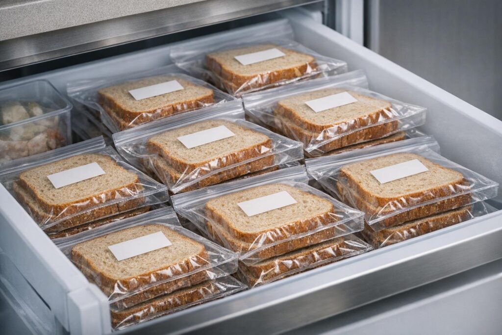 Portions de pain congelées pour éviter le gaspillage